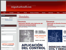 Tablet Screenshot of miguelcarbonell.com